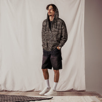 American Tiger Stripe Metro CAMO Unisex Zip Hoodie
