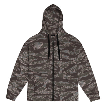 American Tiger Stripe Metro CAMO Unisex Zip Hoodie - 2XS