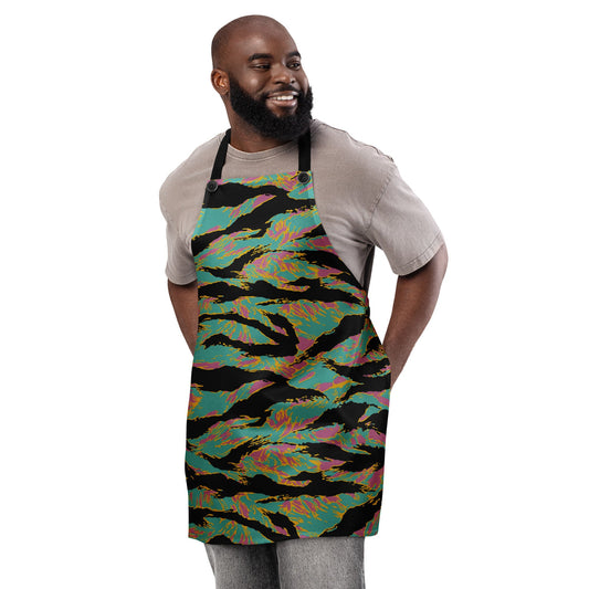 American Tiger Stripe Miami Sunset CAMO Apron