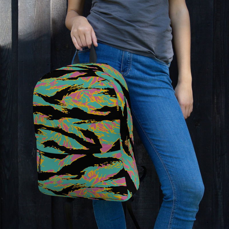Tiger Stripe Miami Sunset CAMO Backpack