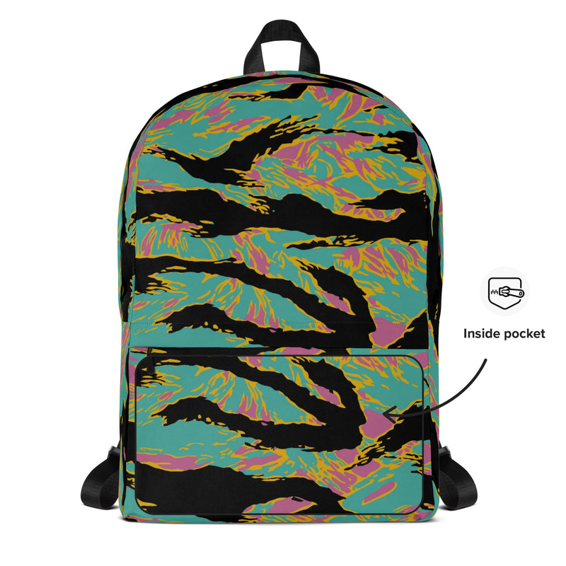 Tiger Stripe Miami Sunset CAMO Backpack