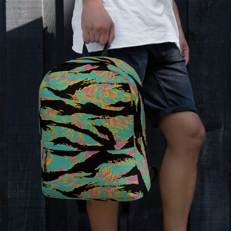 Tiger Stripe Miami Sunset CAMO Backpack