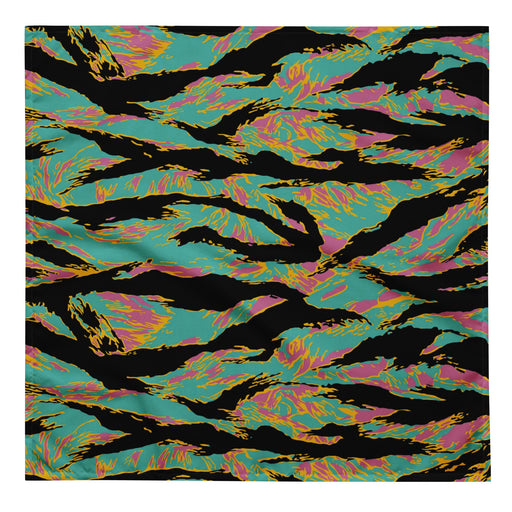 Tiger Stripe Miami Sunset CAMO Bandana - L - Head