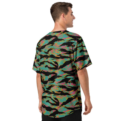 American Tiger Stripe Miami Sunset CAMO baseball jersey - Baseball Jerseys