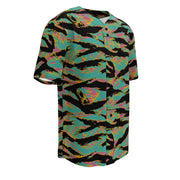 Tiger Stripe Miami Sunset CAMO Unisex Baseball Jersey