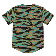 Tiger Stripe Miami Sunset CAMO Unisex Baseball Jersey