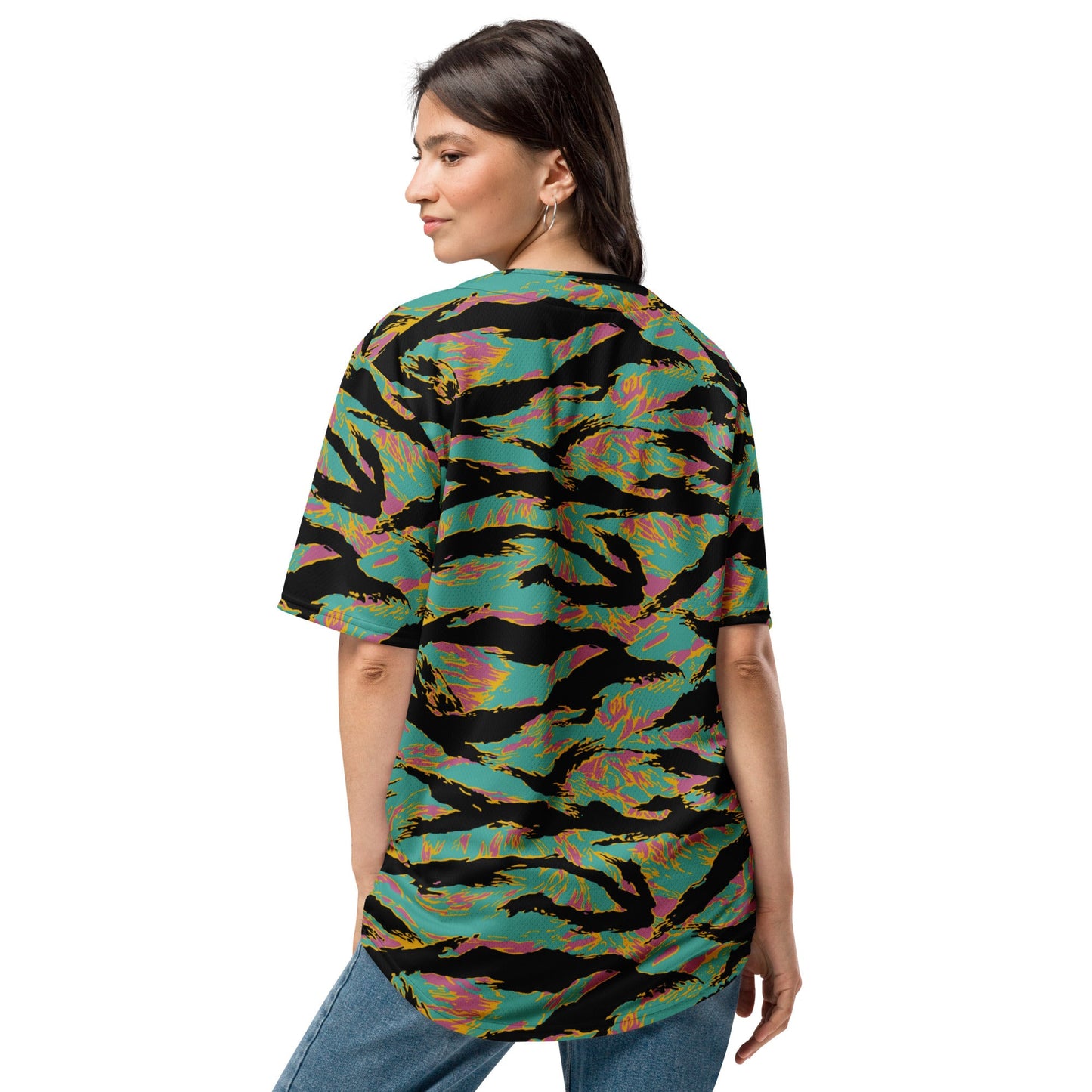 American Tiger Stripe Miami Sunset CAMO baseball jersey - Baseball Jerseys