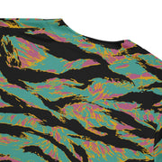 Tiger Stripe Miami Sunset CAMO Unisex Baseball Jersey