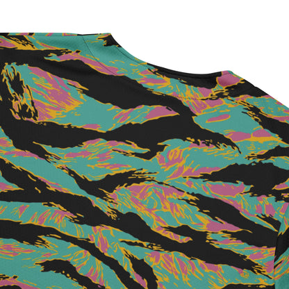 American Tiger Stripe Miami Sunset CAMO baseball jersey - Baseball Jerseys