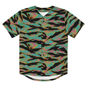 Tiger Stripe Miami Sunset CAMO Unisex Baseball Jersey