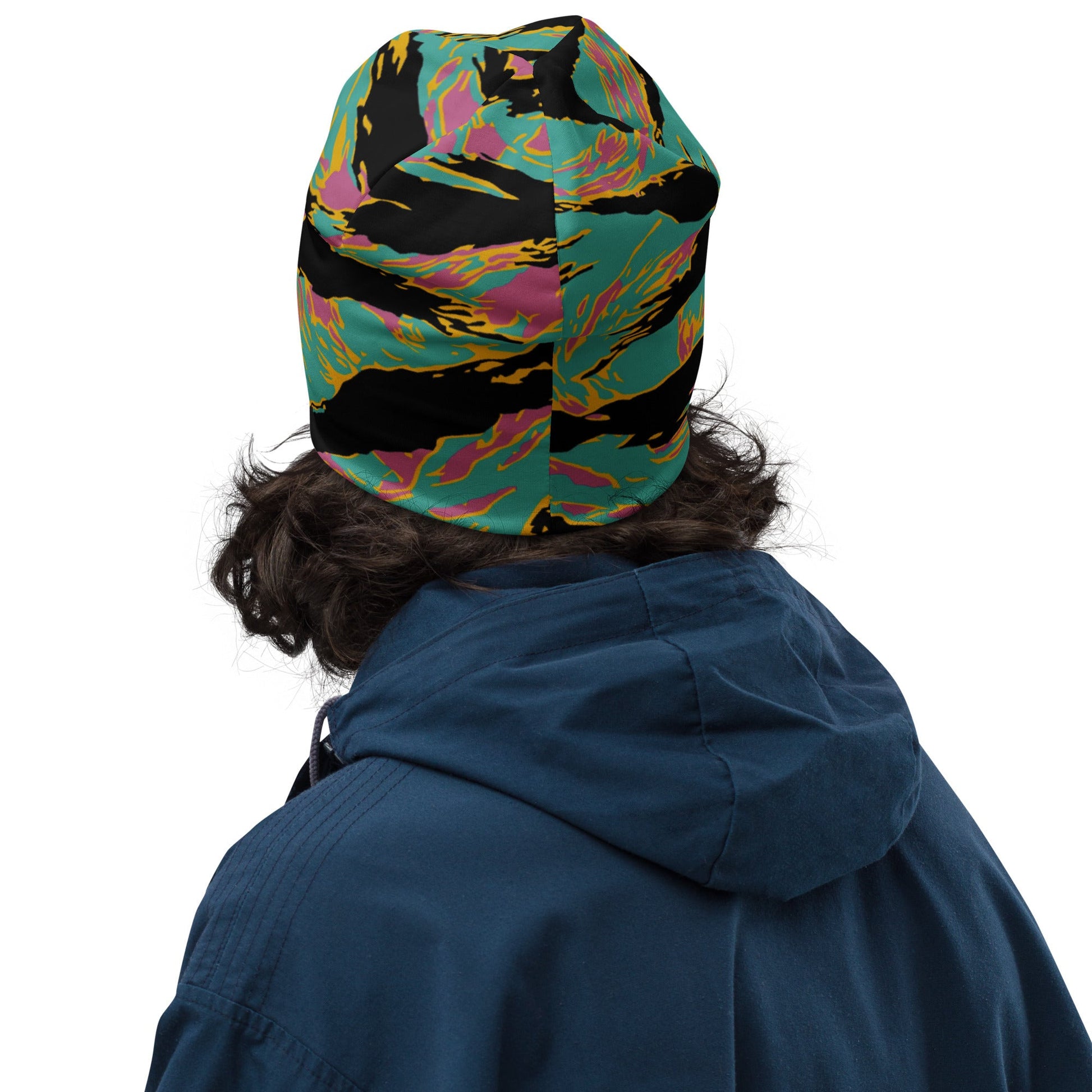 American Tiger Stripe Miami Sunset CAMO Beanie - Beanies