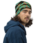 Tiger Stripe Miami Sunset CAMO Beanie - Head