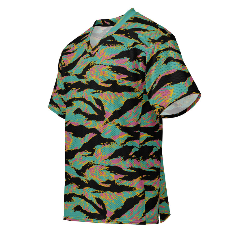 Tiger Stripe Miami Sunset CAMO Unisex Football Jersey - American