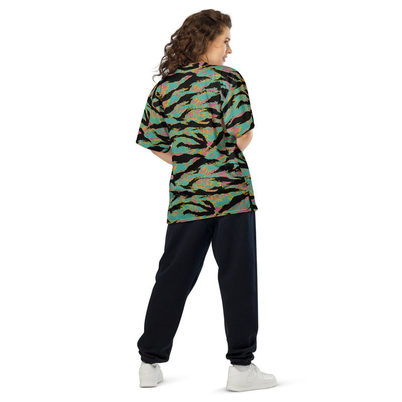 Tiger Stripe Miami Sunset CAMO Unisex Football Jersey - American