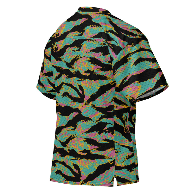 Tiger Stripe Miami Sunset CAMO Unisex Football Jersey - American