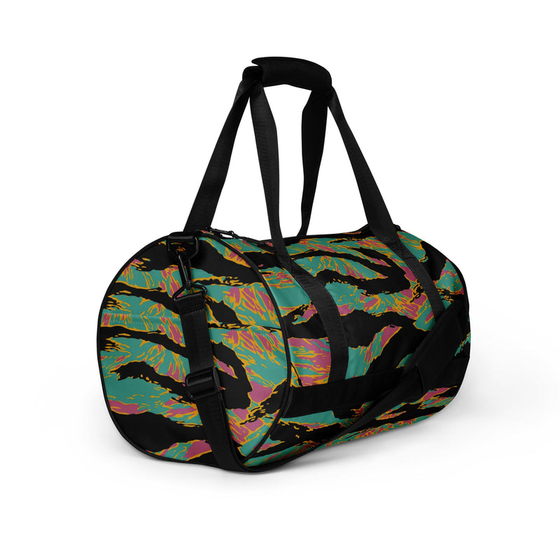 Tiger Stripe Miami Sunset CAMO Gym Bag