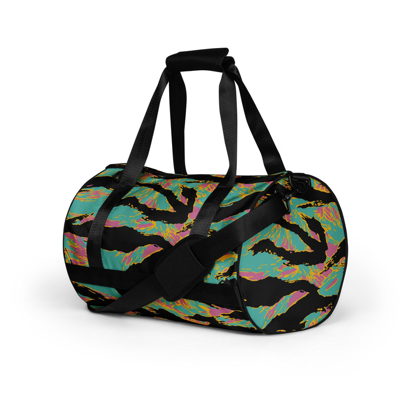 Tiger Stripe Miami Sunset CAMO Gym Bag