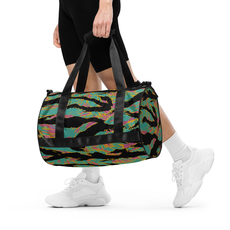 Tiger Stripe Miami Sunset CAMO Gym Bag