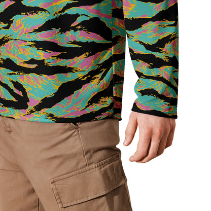 American Tiger Stripe Miami Sunset CAMO hockey fan jersey - Hockey Jerseys