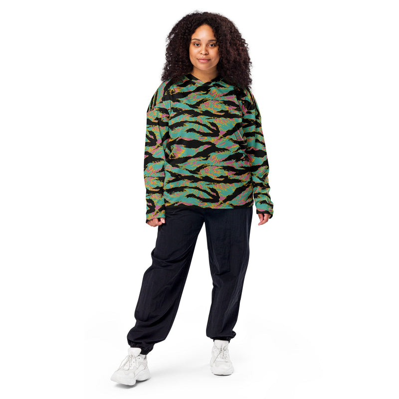 Tiger Stripe Miami Sunset CAMO Unisex Hockey Fan Jersey