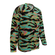 Tiger Stripe Miami Sunset CAMO Unisex Hockey Fan Jersey