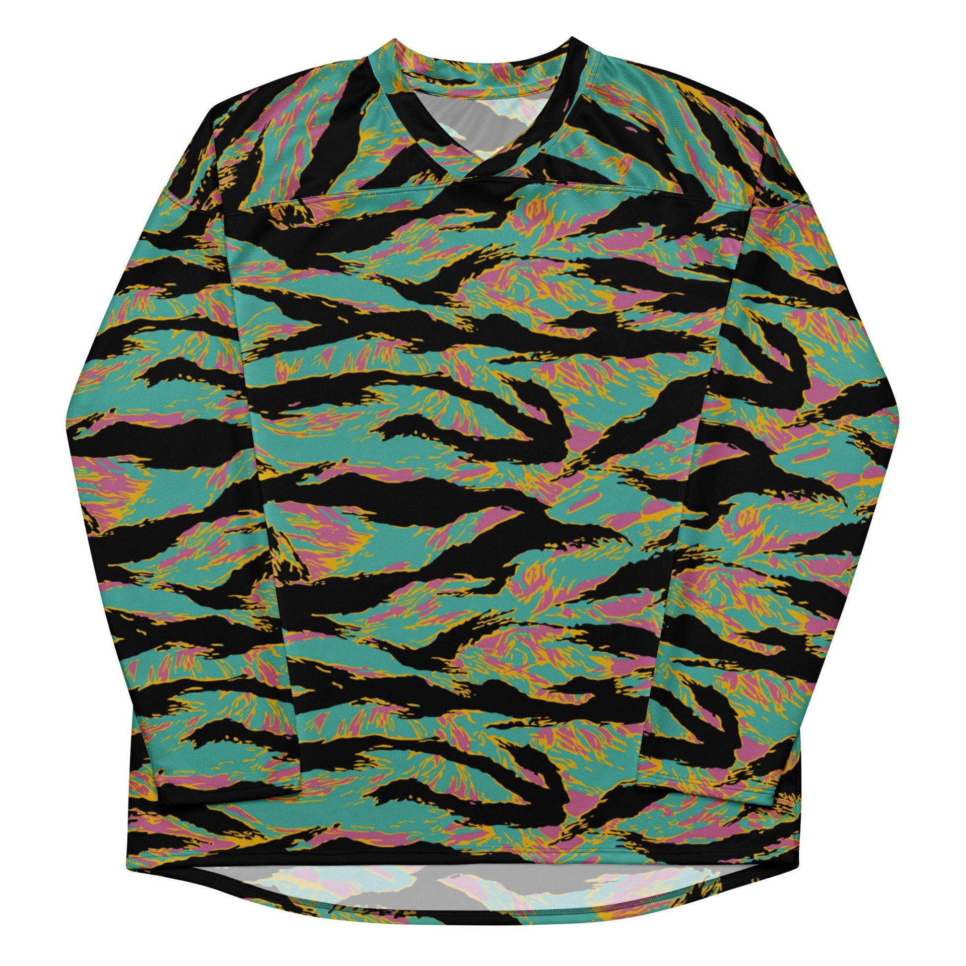 American Tiger Stripe Miami Sunset CAMO hockey fan jersey - Hockey Jerseys