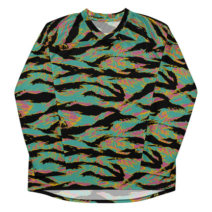American Tiger Stripe Miami Sunset CAMO hockey fan jersey - Hockey Jerseys