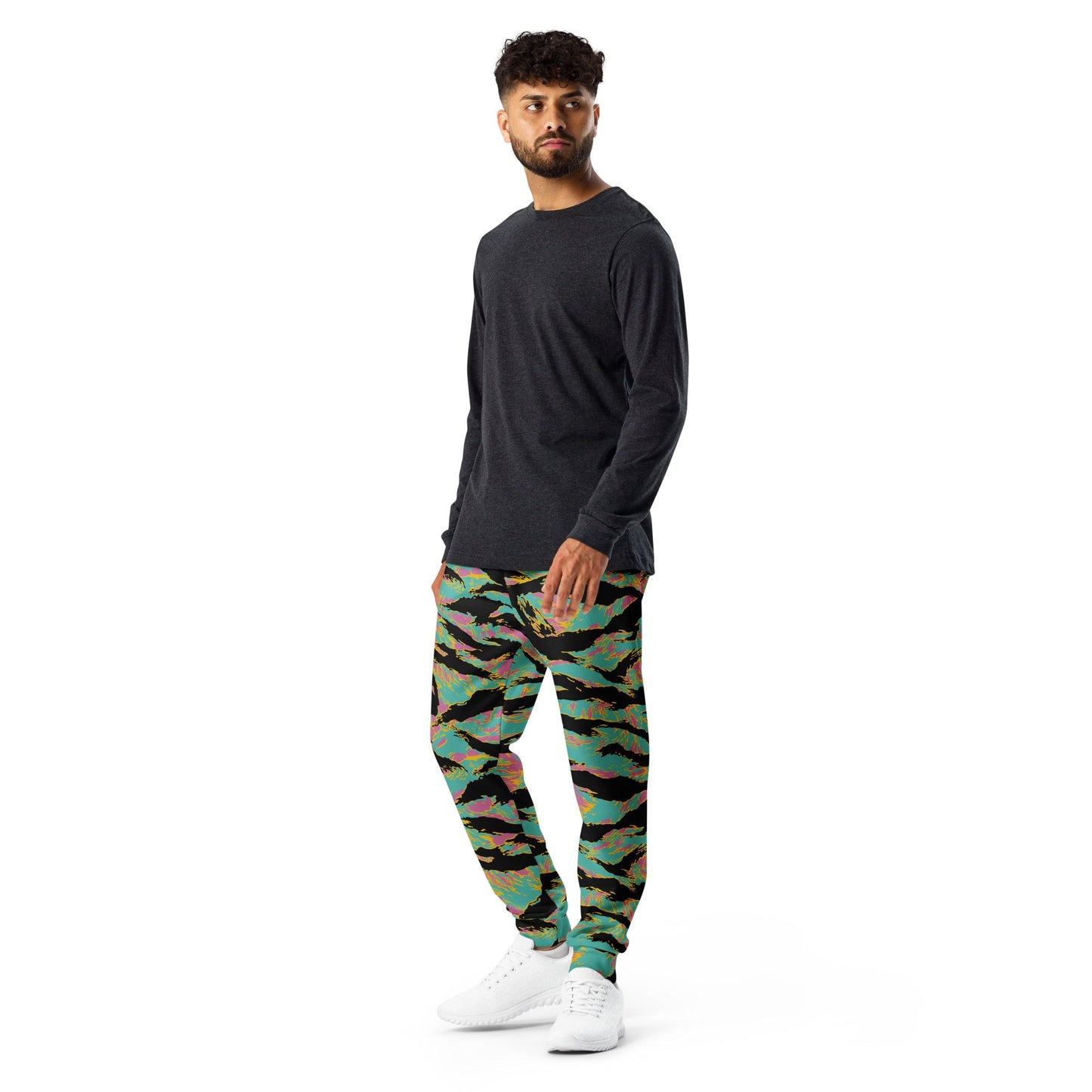 American Tiger Stripe Miami Sunset CAMO Mens Joggers