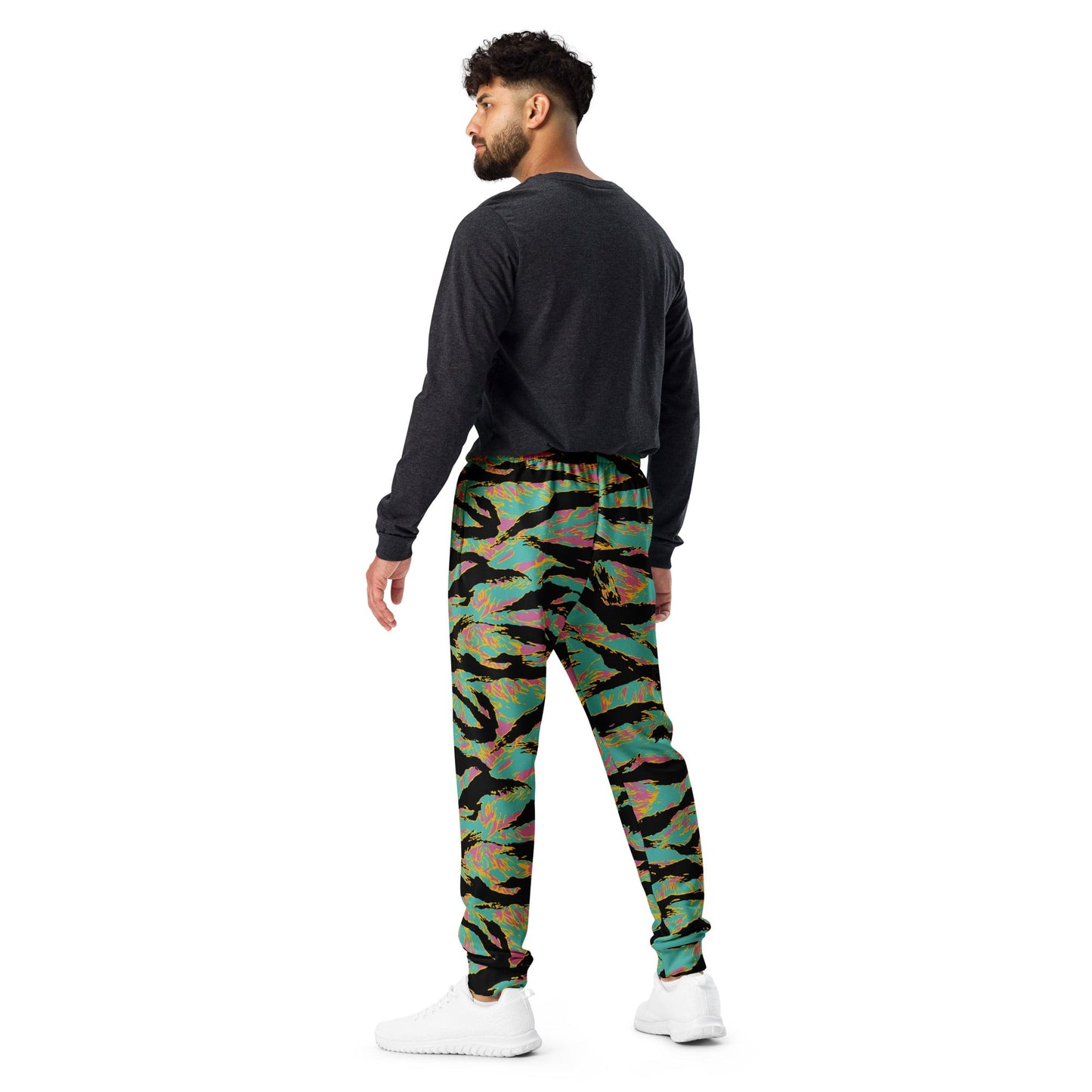 American Tiger Stripe Miami Sunset CAMO Mens Joggers