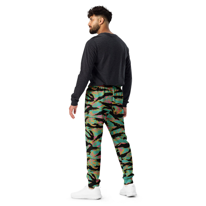 Tiger Stripe Miami Sunset CAMO Mens Joggers