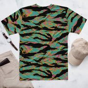 Tiger Stripe Miami Sunset CAMO Mens T-Shirt