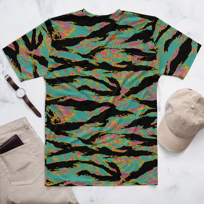 American Tiger Stripe Miami Sunset CAMO Mens t-shirt - T-Shirts