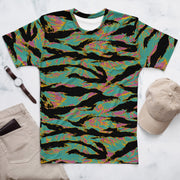 Tiger Stripe Miami Sunset CAMO Mens T-Shirt - XS