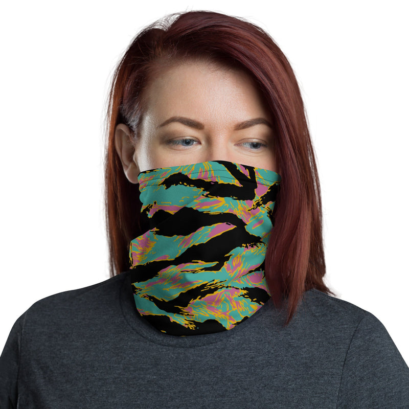 Tiger Stripe Miami Sunset CAMO Neck Gaiter - Gaiters
