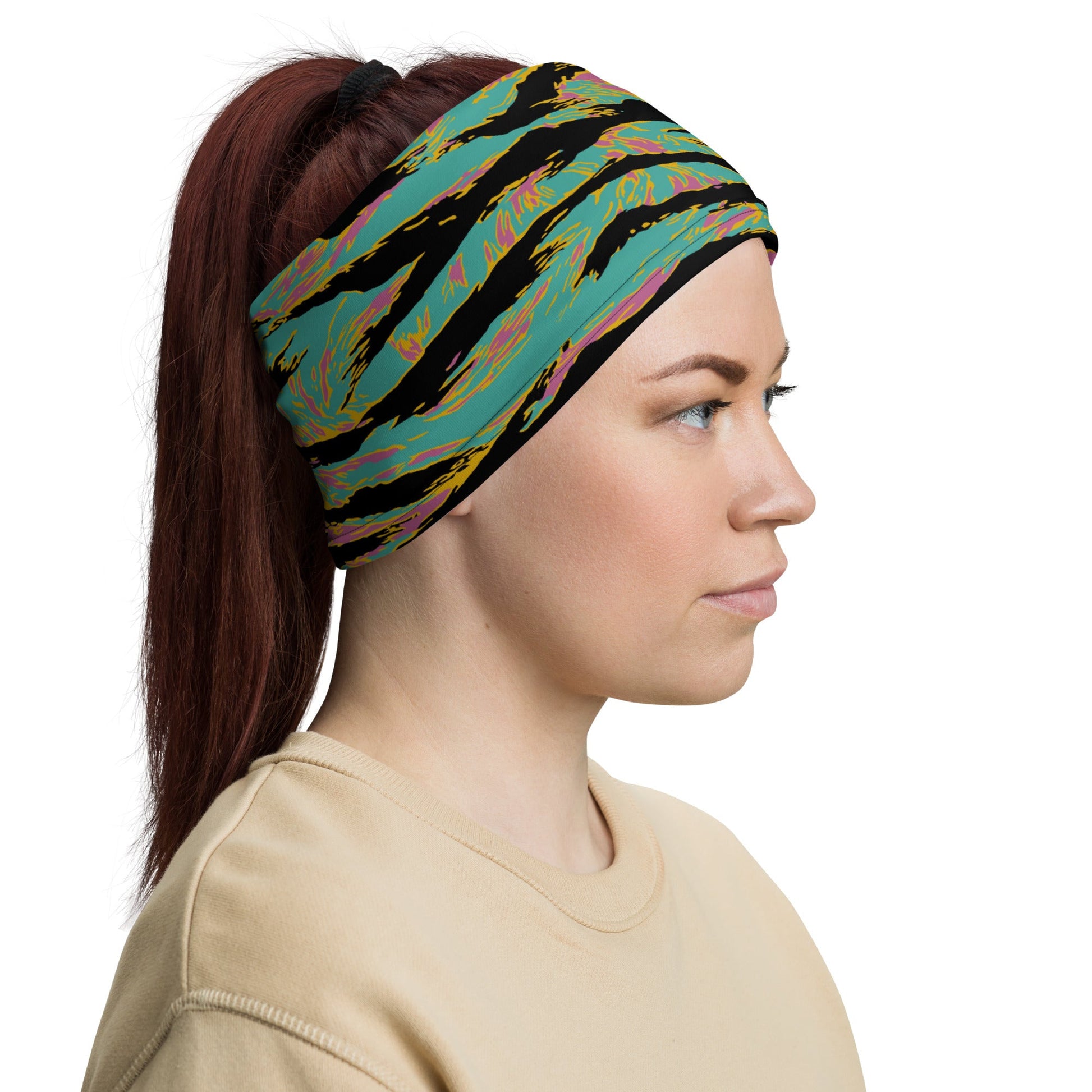 American Tiger Stripe Miami Sunset CAMO Neck Gaiter - Gaiters