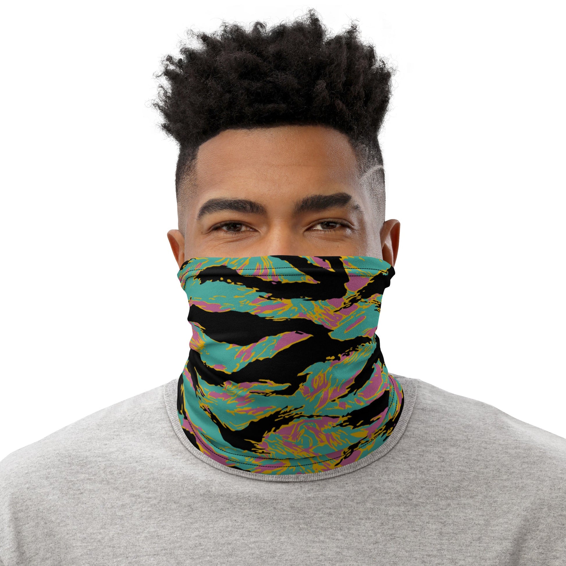 American Tiger Stripe Miami Sunset CAMO Neck Gaiter - Gaiters