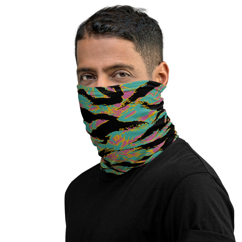 Tiger Stripe Miami Sunset CAMO Neck Gaiter - Gaiters