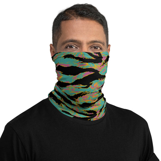 Tiger Stripe Miami Sunset CAMO Neck Gaiter - Head