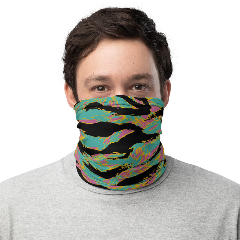 Tiger Stripe Miami Sunset CAMO Neck Gaiter - Gaiters