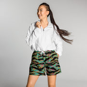 Tiger Stripe Miami Sunset CAMO Unisex Athletic Long Shorts