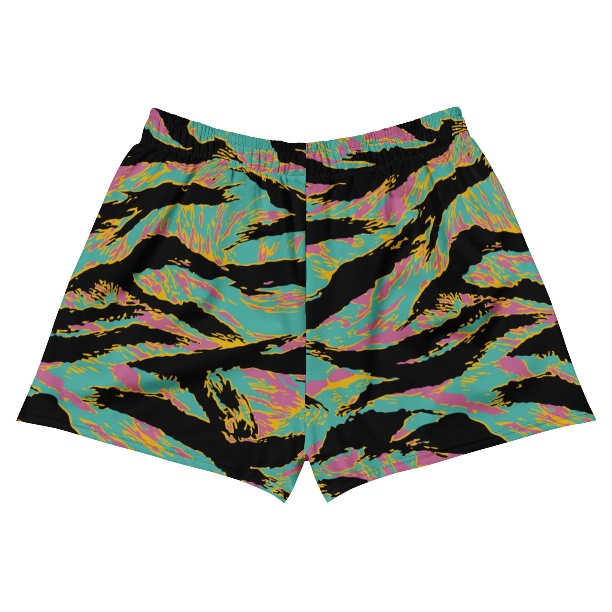 American Tiger Stripe Miami Sunset CAMO Unisex Athletic Shorts