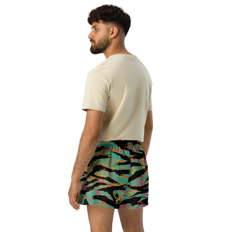 Tiger Stripe Miami Sunset CAMO Unisex Athletic Shorts