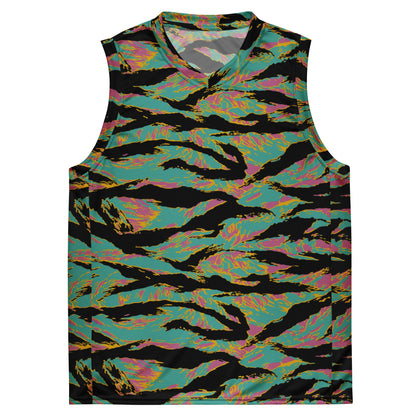 American Tiger Stripe Miami Sunset CAMO unisex basketball jersey - Basketball Jerseys