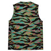 Tiger Stripe Miami Sunset CAMO Unisex Basketball Jersey