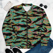 Tiger Stripe Miami Sunset CAMO Unisex Bomber Jacket