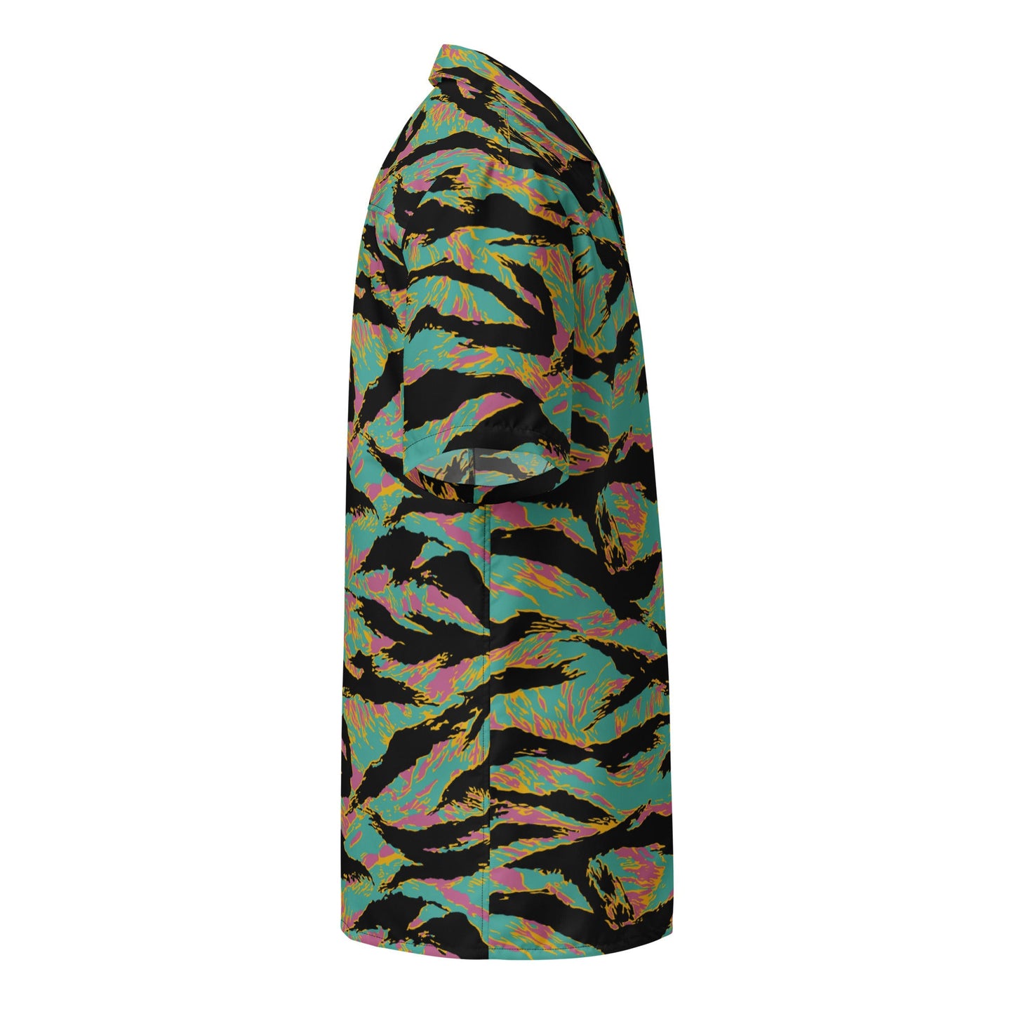 American Tiger Stripe Miami Sunset CAMO Unisex button shirt - Button Shirts