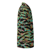 Tiger Stripe Miami Sunset CAMO Unisex Short-Sleeve Button Shirt