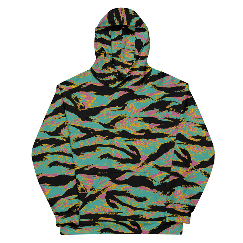 Tiger Stripe Miami Sunset CAMO Unisex Hoodie