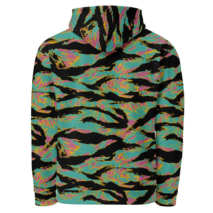 American Tiger Stripe Miami Sunset CAMO Unisex Hoodie - Hoodies