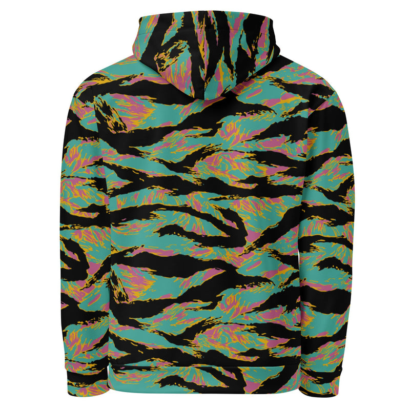 Tiger Stripe Miami Sunset CAMO Unisex Hoodie